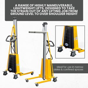 Rollo de tela Carga Descarga Rollo Elevador Plataforma Apilador Semi Eléctrico Mini Apilador manual Apilador automático para la formación de rollos - Product Image 2