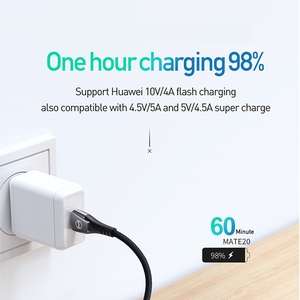 华为CA-679 <span class=keywords><strong>USB</strong></span> C型自动断开5A超快速充电40w数据线