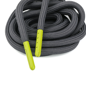 定制拉绳绳彩色圆形连帽衫拉绳，带金属尖 - Product Image 1