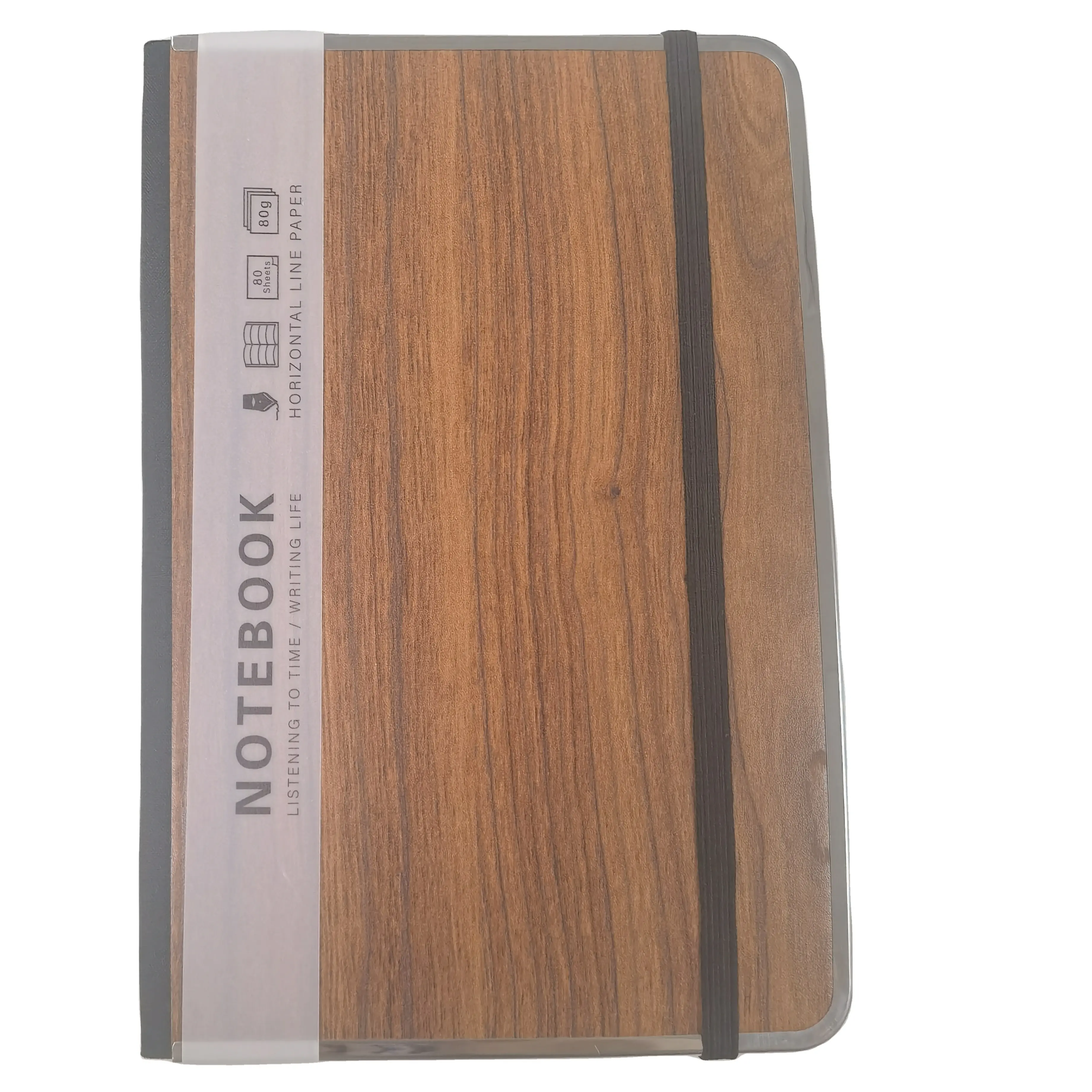 customized cover notebook recycled genuine leather journals wood recycle paper promotional notebook