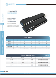 中国サプライヤー新高精度カスタマイズリニアモーターモジュール5.6-20.4kg SXW134リニアモーターモジュール家電用 - Product Image 3