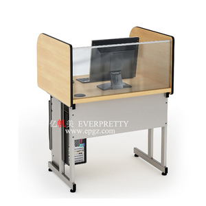 EVERPRETTY Popular <strong>Design</strong> Wooden Top Metal Frame School <strong>Laboratory</strong> Furniture <strong>Computer</strong> <strong>Table</strong> <strong>for</strong> Single Students with CPU Holder - Product Image 5