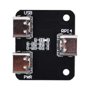 Type-<strong>C</strong> interface <strong>power</strong> splitter is suitable for <strong>Raspberry</strong> <strong>Pi</strong> 4 <strong>USB</strong> 1 to 2 module - Product Image 1