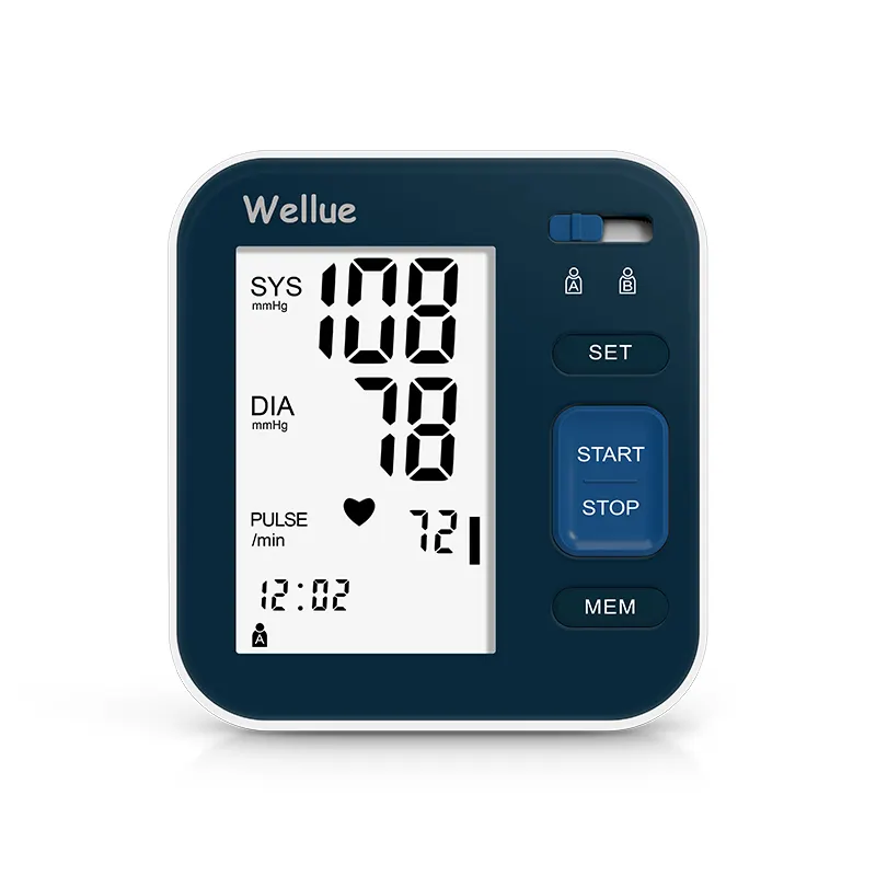 جهاز مراقبة ضغط الدم اللاسلكي-Wellue B02T, جهاز محمول لقياس ضغط الدم ، مراقب ضغط الدم الرقمي الأوتوماتيكي