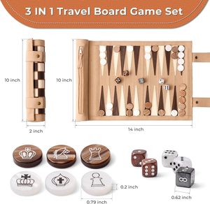 Biểu Tượng Tùy Chỉnh Roll-up PU Da 3 Trong 1 Du Lịch Cờ Backgammon <span class=keywords><strong>Checkers</strong></span> Thiết Lập Lưu Trữ Túi Xách Tay Bàn Cờ Trò Chơi Thiết Lập - Product Image 3