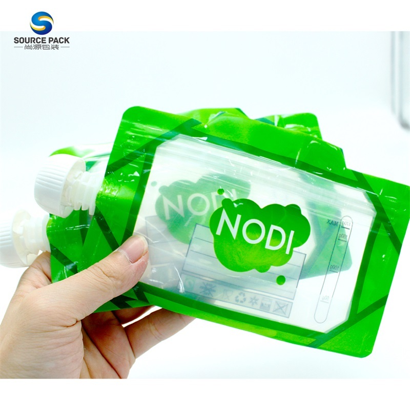 Stand Up Spout Reusable Baby Food Pouch
