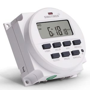 SINO TIMER TM618 Timer-Schalter 12VDC/AC-Anzeige 7 Tage wöchentlich programmier bar 24 Stunden Digitaler elektrischer Timer-Schalter mit automatischem Tor - Product Image 1