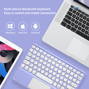 Mini teclado para juegos, teclado inalámbrico, teclado inalámbrico de 78 teclas, recargable, de varios colores