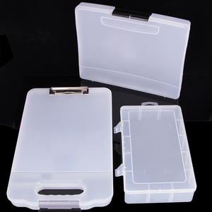 Estuche de archivo YUZMEI A4 con asa Carpeta de papel para estudiantes de enfermería Organizador de documentos Carpeta de clip de plástico Durable y fuerte - Product Image 5