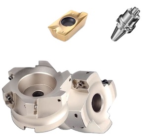 Gw硬质合金-高速数控车削刀片头刀架面铣刀BAR400R-80-27-6T，用于APMT1604刀片 - Product Image 1