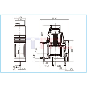 Bloque de terminales de resorte de placa de circuito impreso compacto de doble fila PCB - Product Image 6