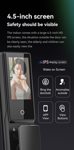 Doorplus WiFi Smart Lock Voll automatische Video-Gegensprechanlage 3D-Gesichtserkennung Finger abdruck zugang Tuya-Sicherheits system Cerradura - Product Image 4