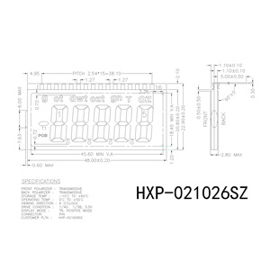 5 ziffern 7 segment ecran lcd lcd display metall pin verbindung lcd display 16 pin display design für empfindliche gleichgewicht und waagen - Product Image 5