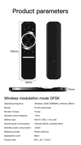 W1S Mini 2.4G Air Mouse Fernbedienung Universal-TV-Fernbedienung Sprach funktionen Nvidia Shield/Android-kompatibler RF Wireless Home Use - Product Image 6