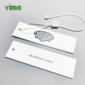 Etiqueta colgante personalizada cuerda poliéster producto cadena tela de lujo etiquetas sello cadena con logotipo en relieve sello de plástico etiqueta colgante cadena - Product Image 4