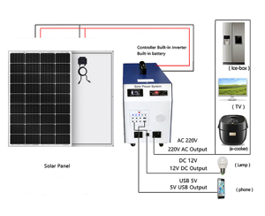 1-5kw单晶硅太阳能系统混合离网太阳能发电机，带地面安装，用于离网生活 - Product Image 3