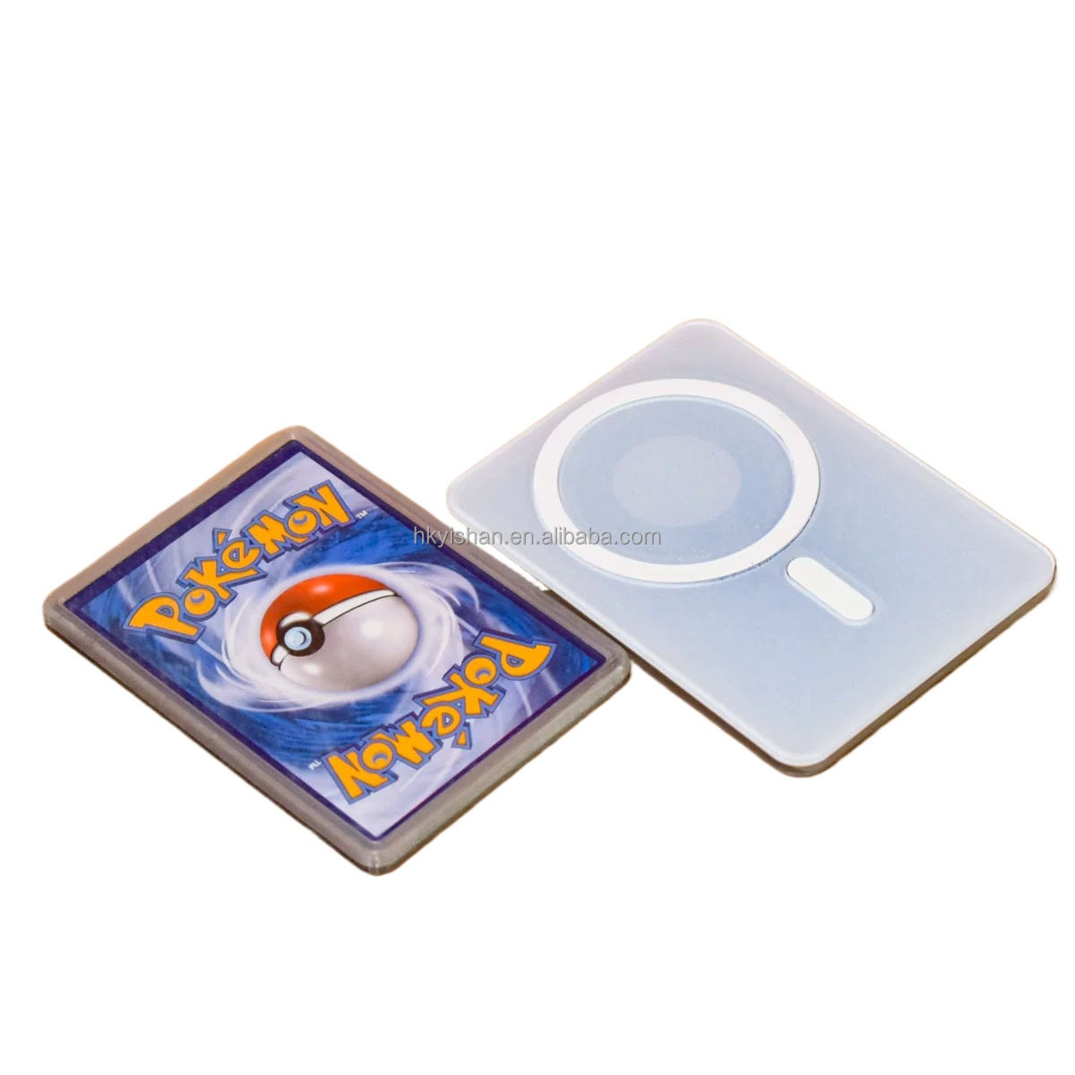 ที่ใส่บัตรแม่เหล็กสีขาว ไม่มีเคสโทรศัพท์