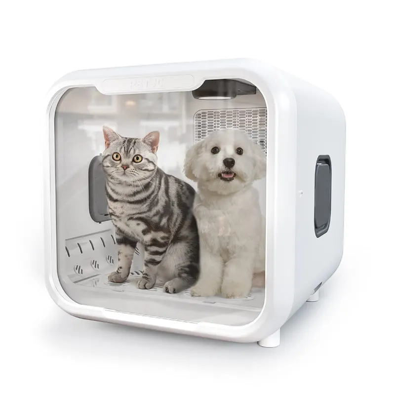 Asciugacapelli automatico per animali domestici per gatti asciugacapelli per cani Ultra silenzioso 71L controllo intelligente della temperatura scatola di asciugatura a 360 gradi per cucciolo di gatto