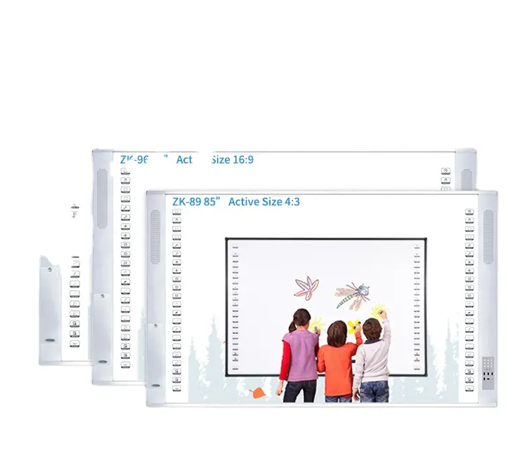Tableau blanc intelligent à écran tactile tout-en-un pour l'éducation, l'enseignement et l'apprentissage en ligne IBoard Infrarouge IR 20 points tactiles tout-en-un