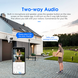 Anywii 2024 2-lente 360 Ptz Wifi inalámbrico Detector de movimiento Cámara 4mp con Audio hogar interior seguridad Función de visión nocturna - Product Image 2