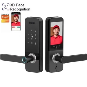 Tuya Wi-Fi telecomando biometrico riconoscimento del volto Smart Lock Password digitale impronta digitale serratura porta con la macchina fotografica campanello