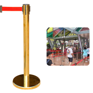 Nhiệm vụ nặng nề có thể thu vào vành đai kim loại kiểm soát đám đông rào cản hàng rào cho sự kiện và quản lý hàng đợi hàng rào giao thông hoặc rào cản - Product Image 1