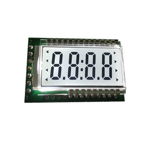 Display alfanumerico personalizzato monocromatico a segmento lcd con pellicola riflettente in vetro lcd - Product Image 4