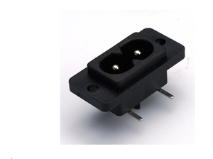 IEC60320 C8ช่องเสียบ AC 2-core 8-shaped ขั้ว IEC 2-PIN พร้อมรูยึดเต้ารับไฟ AC - Product Image 3
