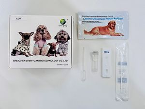 LSY-20037 yeşil bahar köpek distemper antijen hızlı test kiti veteriner ekspres testleri ürünleri köpek hayvan için - Product Image 5