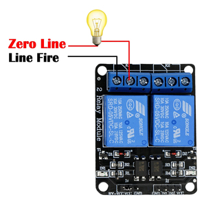 5V 12V Relais modul 2-Kanal-Triggerplatinenabschirmung mit niedrigem Pegel und Optokoppler-Relais ausgang für PIC AVR ARM MCU - Product Image 1