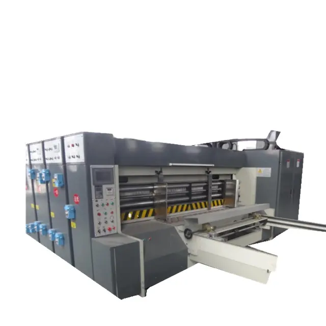 Low price multicolor flexo printing machine with slotter and die cutter