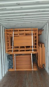 Fábrica galvanizada H quadro andaimes porta moldura andamio h quadro andaimes peças escoramento andaime