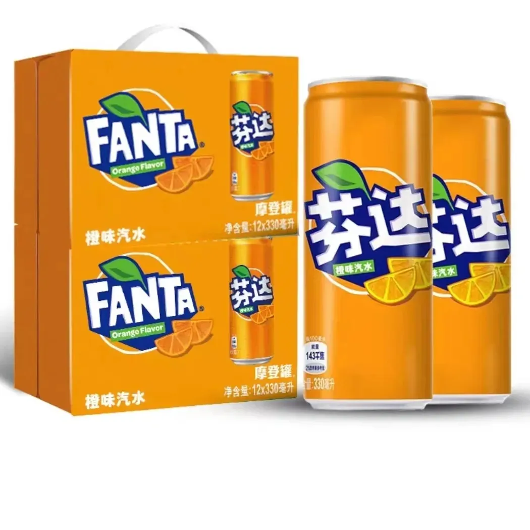 Hot bán nước giải khát nước giải khát có thể 320ml x24 đồ uống có ga cho Fanta