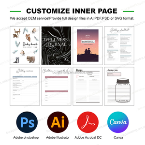 OVO Impresión de logotipo personalizado Notas de escritura de alta calidad con líneas en blanco Cuaderno de día A5 - Product Image 4