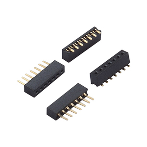 Soulin 2.54mm Pitch Female Header 2*10P Straight U <strong>Type</strong> H8.5 PC3.0 PA6T Shenzhen Factory Black <strong>PCB</strong> 20 Pin Female Header - Product Image 4