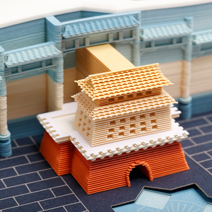 Venta de fábrica, diseño 3D de lujo, Cubo de bloque de papel BeiHai Park, notas adhesivas en diagonal, Bloc de notas, hojas de calendario semanal, manualidades de papel - Product Image 2