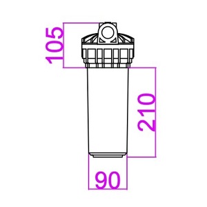 MIT Reinforced PP <strong>Filter</strong> Container Eliminates Impurities Upstream of System Modified PP Product Category - Product Image 3