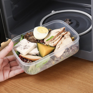 Contenedores de almacenamiento de alimentos de plástico con tapas Caja de almacenamiento de cocina hermética reutilizable transparente apilable sin BPA - Product Image 3