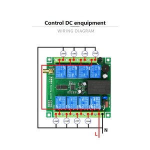 Interruttore telecomando set telecomando a 8 canali trasmettitore e ricevitore per spedizioniere e controllo inverso - Product Image 3
