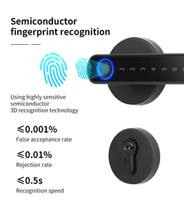 Anxia wasserdicht im freien hohe sicherheit elektrisch digital fingerabdruck smart türschloss mit Tuya APP TTLOCK WLAN-Handy-Schloss - Product Image 3