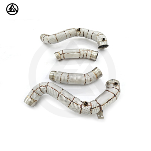 Nhanh chóng vận chuyển csz Racing downpipe cho Mercedes-Benz C63 c63s W205 AMG M177 4.0t downpipes với lá chắn nhiệt hệ thống ống xả - Product Image 6