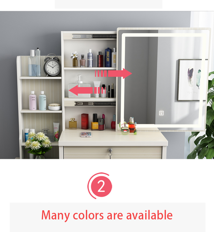 modern makeup table stool set