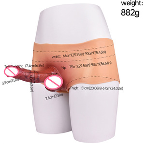 גבוה המותניים מעור אחד מכנסיים מעור דילדו למבוגרים עם רצועה סיליקון צעצוע מין - Product Image 5