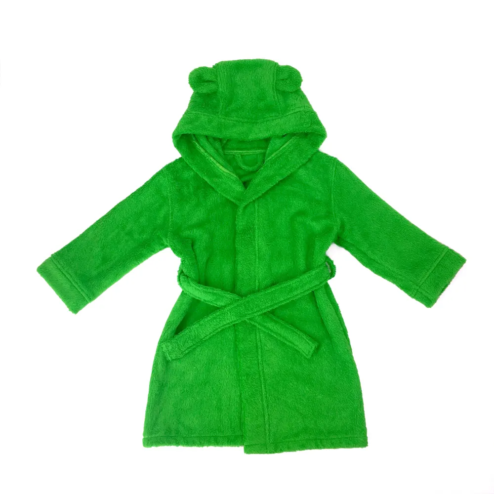 Robe de bain organique en bambou coloré pour enfants, peignoir de haute qualité Super doux, vente en gros