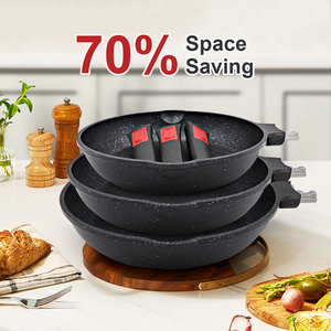 24/26/28cm PFOA miễn phí cảm ứng tương thích kim loại trứng Omelet Chảo không dính đầu bếp của Chảo không dính chảo Chảo - Product Image 5