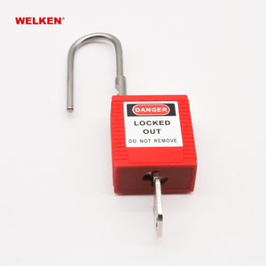 Nylon Insulation SS304 38mm Shackle Plastic Safety Padlock Safety <strong>Lock</strong> Plastics <strong>Lock</strong> Plastic Safety Padlock With Master <strong>Keys</strong>