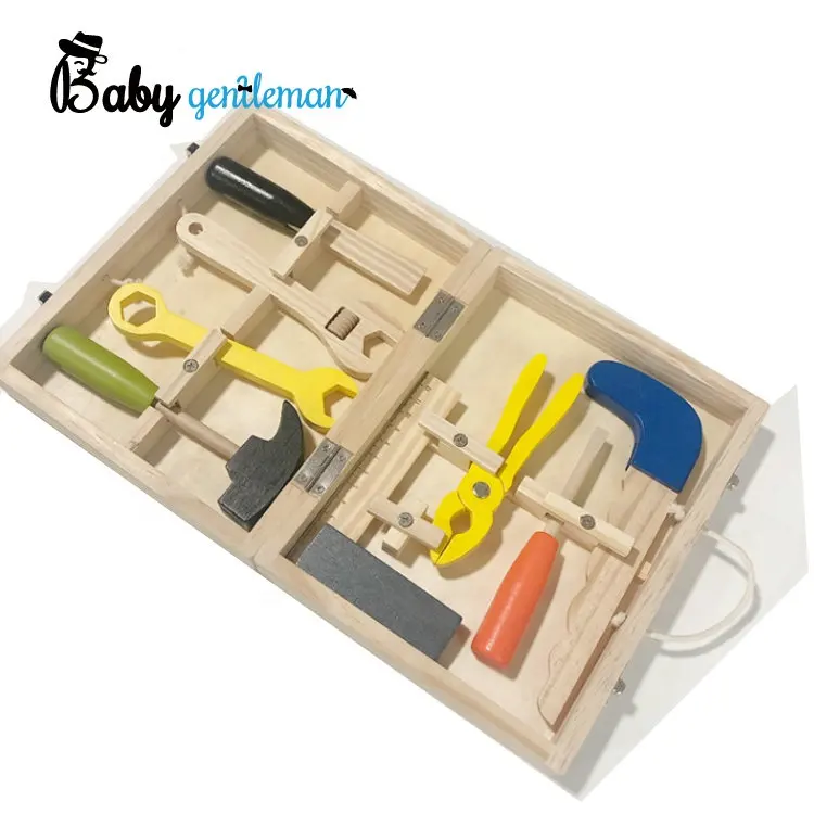 Cassetta degli attrezzi di alta vendita di legno educativo set giocattolo per i bambini Z03149D