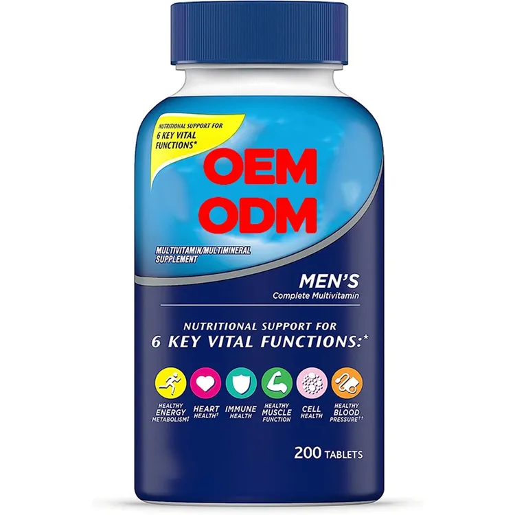200 Count Mens Multi vitamin Supplement Tablet mit Vitamin A C D E und Zink zur Unterstützung der Immun gesundheit