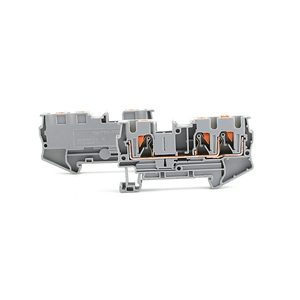 Resorte de alimentación multinivel PT 4-TWIN, 3 conductores, 4mm, Push-in, doble carril DIN sin tornillo, bloque de terminales de resorte - Product Image 4