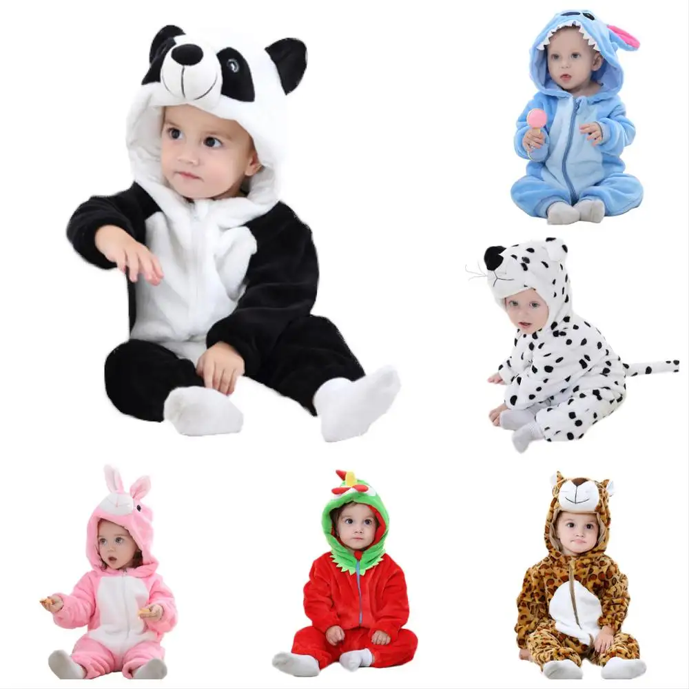 Baju Monyet Bayi Baru Lahir Bentuk Hewan Kartun Imut, Jumpsuit Onesie Lengan Panjang Musim Semi Musim Gugur Musim Gugur